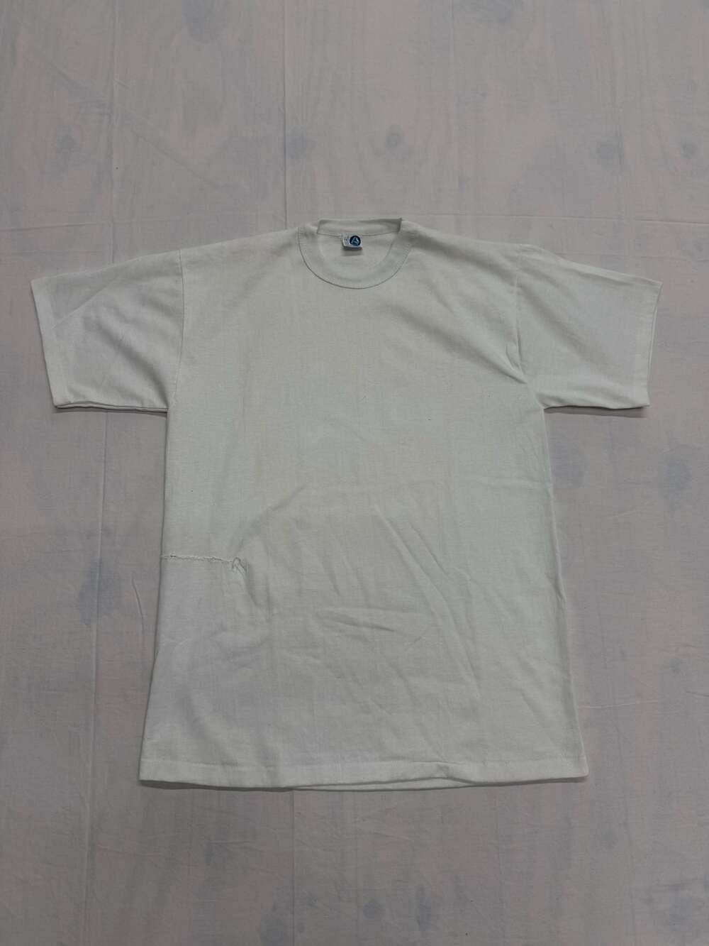 Vintage Artex Jostens Blank T-Shirt Size M White